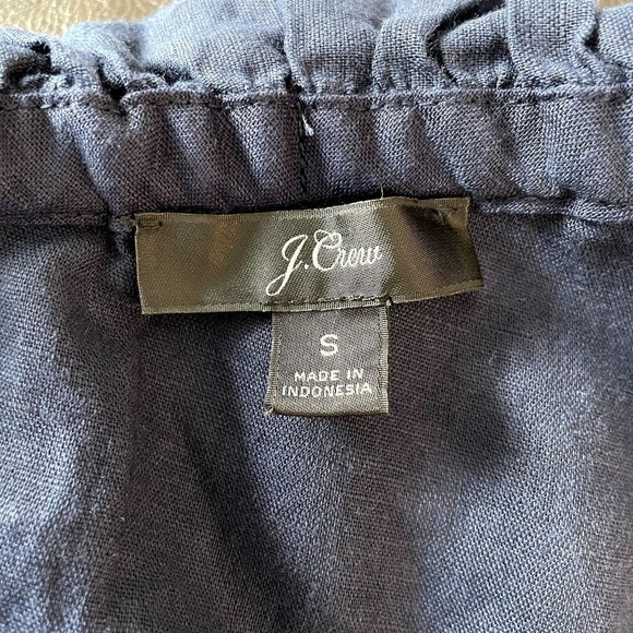 J. Crew Navy Blue One-Shoulder Midi Dress - Picture 5 of 6